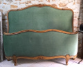 vintage french capitone bed